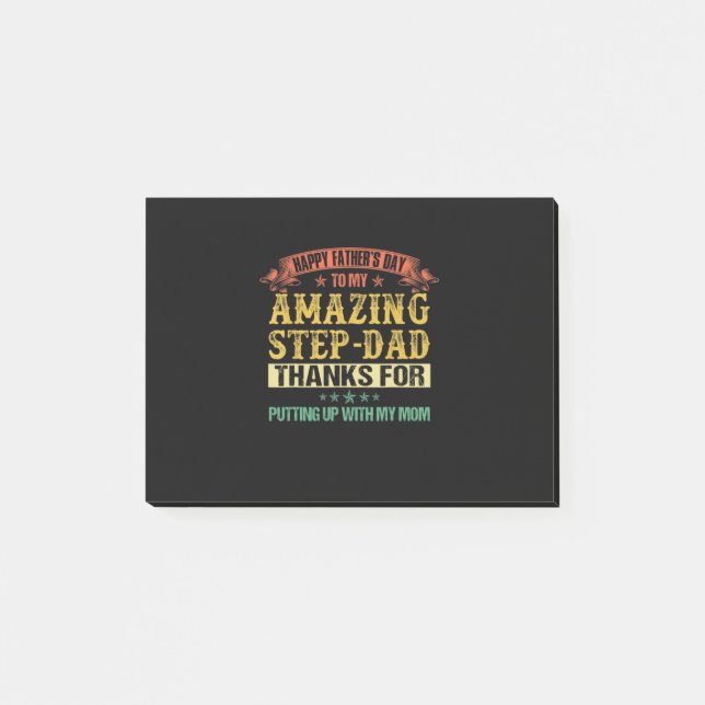 Notas Post-it® Día del padre | Feliz día del padre a paso (Anverso)