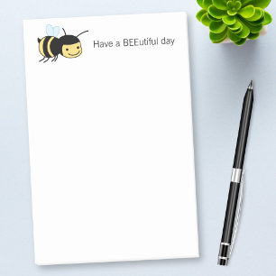 Notas Post-it® Día (hermoso) feliz de BEEutiful de la abeja