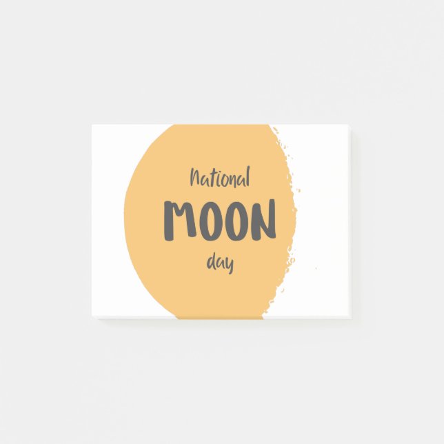 Notas Post-it® Día Nacional de la Luna (Anverso)