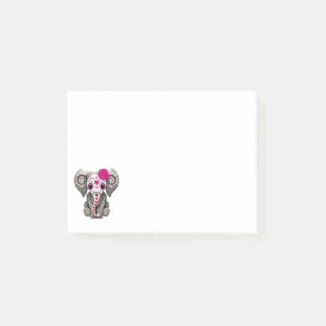 Notas Post-it® Día rosado del elefante muerto (Anverso)