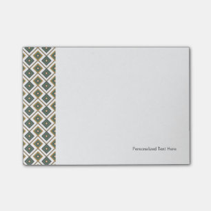 Notas Post-it® Diamante en verde