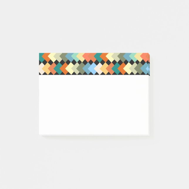 Notas Post-it® Diamantes de colores claros (Anverso)