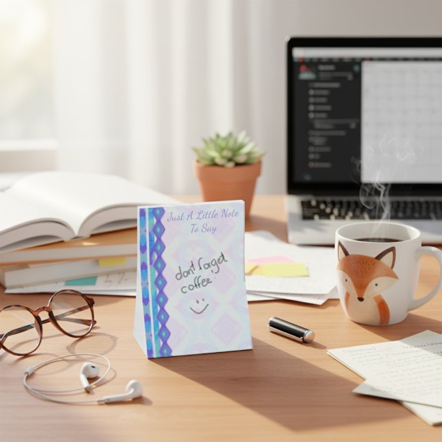 Notas Post-it® Diamantes Púrpura personalizado Y Aqua Pintados (Modern painted shades of blue for a fun note pad. Need a small gift? Great for moms & students.)