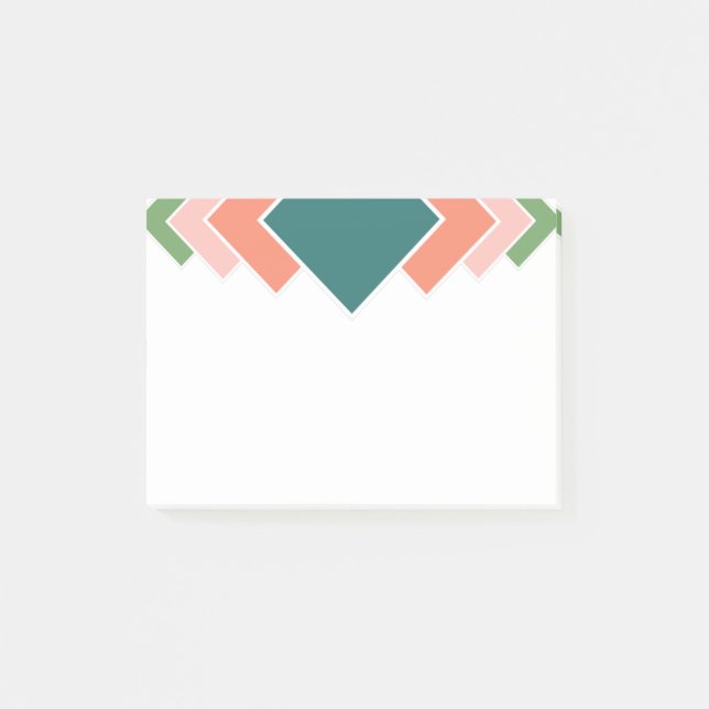 Notas Post-it® Diamantes repetitivos (Anverso)