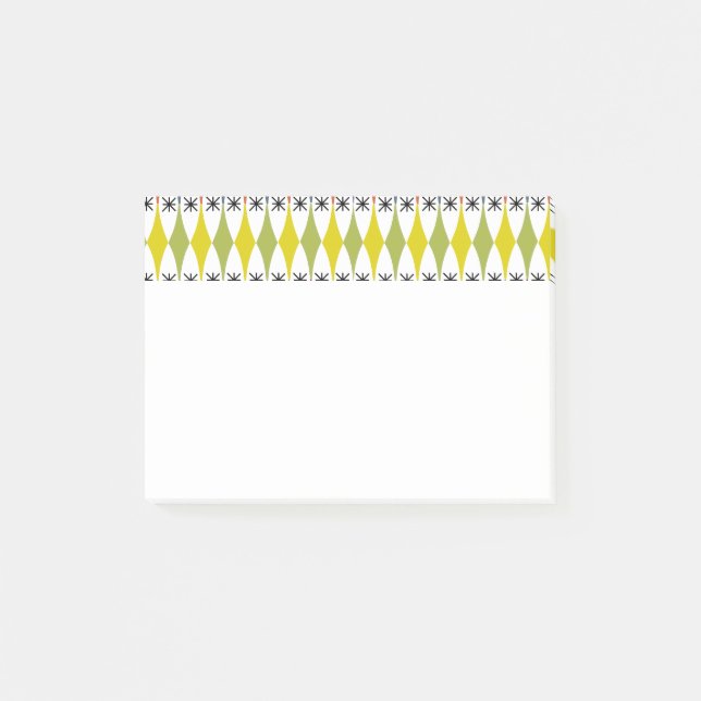Notas Post-it® Diamantes y estallidos (Anverso)
