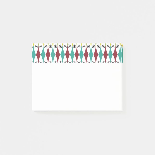 Notas Post-it® Diamantes y estallidos (Anverso)