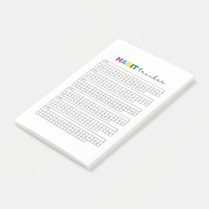 Notas Post-it® Diario de planificación de seguimiento de hábito