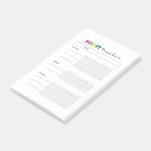Notas Post-it® Diario de planificación de seguimiento de hábito