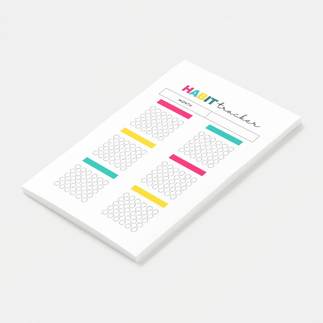 Notas Post-it® Diario de planificación de seguimiento de hábitos (En perspectiva)