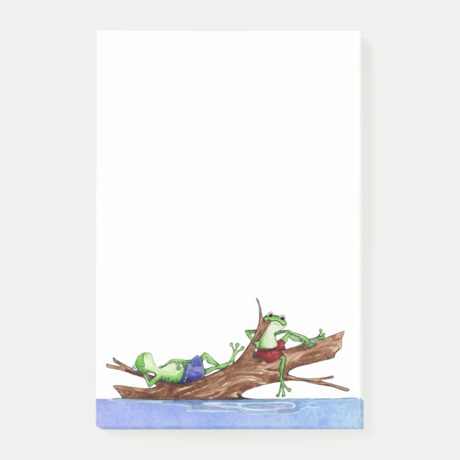 Notas Post-it® Días de verano de la rana (Anverso)