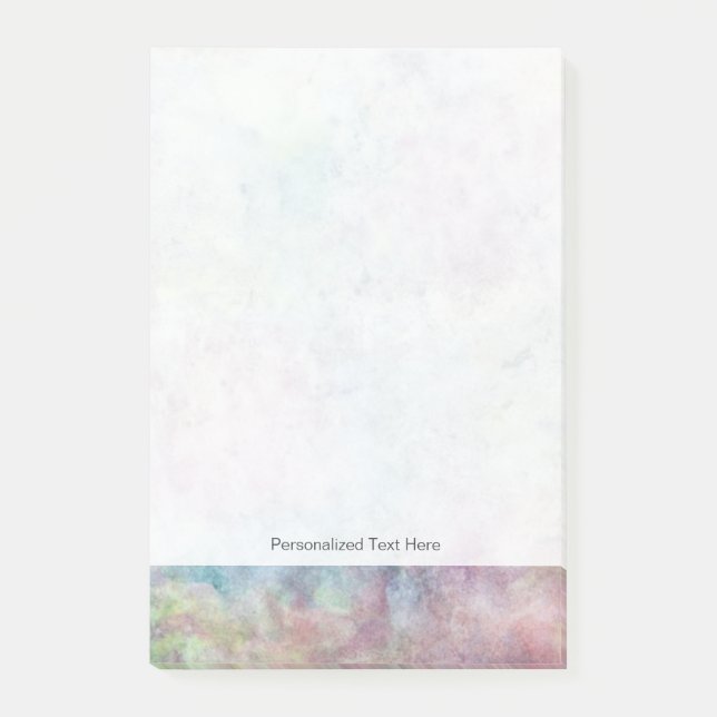 Notas Post-it® dibujo abstracto a mano libre de acuarela (Anverso)