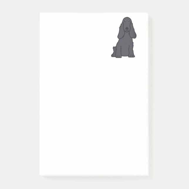 Notas Post-it® Dibujo animado del perro de cocker spaniel del (Anverso)