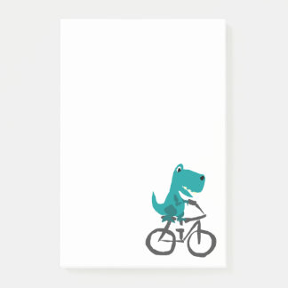 Notas Post-it® Dibujo animado divertido de la bicicleta del