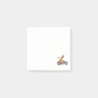 Notas Post-it® Dibujo animado lindo de la motocicleta del montar