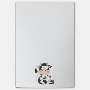 Notas Post-it® Dibujo animado lindo de la vaca