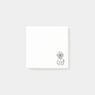 Notas Post-it® Dibujo animado lindo del perro de Bixcon Frise