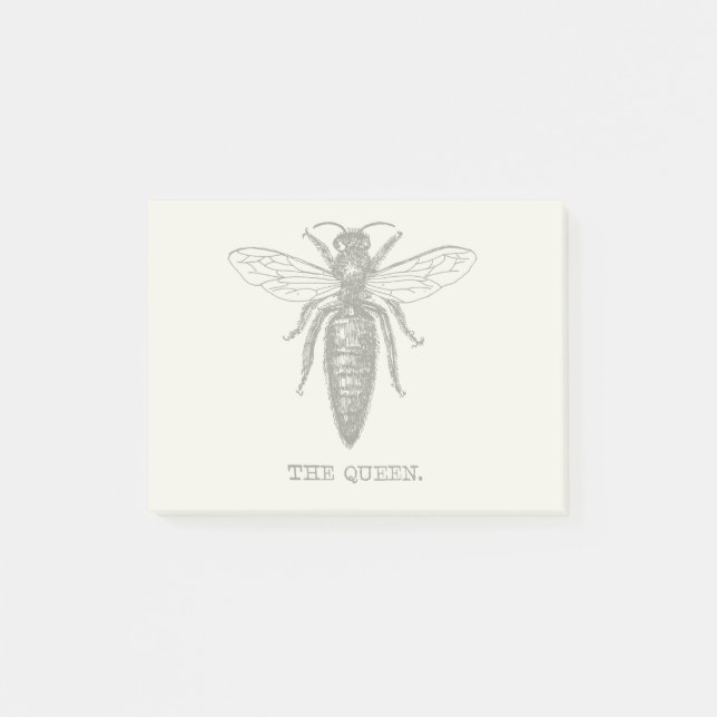 Notas Post-it® Dibujo clásico del Ilustracion Queen Bee (Anverso)
