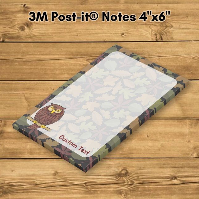 Notas Post-it® Dibujo de búho (Subido por el creador)