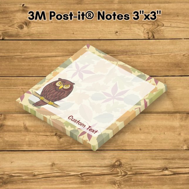 Notas Post-it® Dibujo de búho (Subido por el creador)
