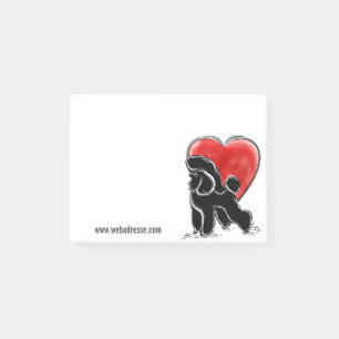 Notas Post-it® Dibujo de Caniche