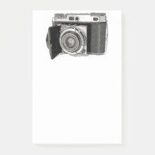 Notas Post-it® Dibujo de fotógrafo de cámara de película de 35 mm