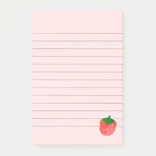 Notas Post-it® Dibujo de fresa