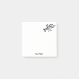 Notas Post-it® Dibujo de la langosta #1