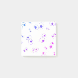 Notas Post-it® Dibujo de ojos saltarines simple tonto y divertido