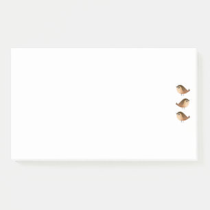 Notas Post-it® Dibujo de pájaro gorrión