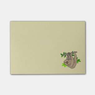 Notas Post-it® Dibujo de una ranura colgando al revés