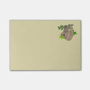 Notas Post-it® Dibujo de una ranura colgando al revés