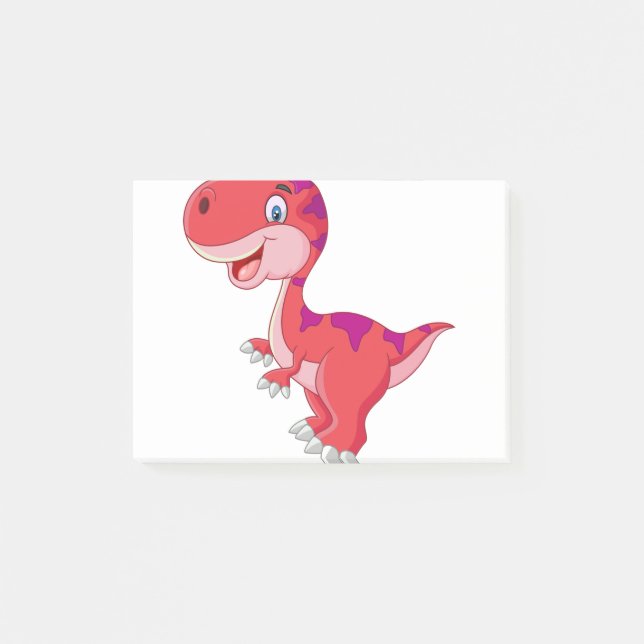 Notas Post-it® dibujo del dinosaurio 9.Tyrannosaurus - dinosaurio (Anverso)