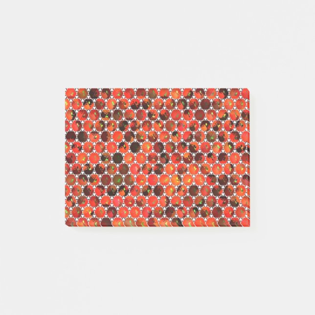 Notas Post-it® Dibujo del patrón de manzanas (Anverso)