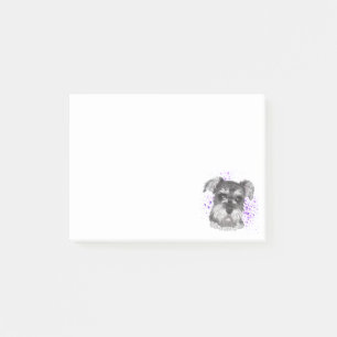 Notas Post-it® Dibujo del perro del Schnauzer