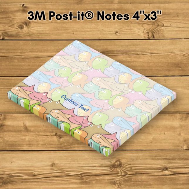 Notas Post-it® Dibujos animados de peces (Subido por el creador)