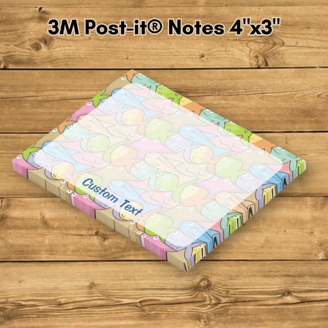 Notas Post-it® Dibujos animados de peces (Subido por el creador)