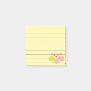 Notas Post-it® Dibujos de Personalizado mochi fino 3x3