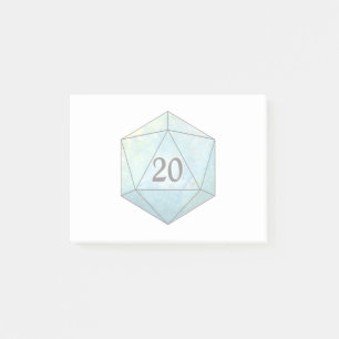 Notas Post-it® Dicios mágicos espumosos d20