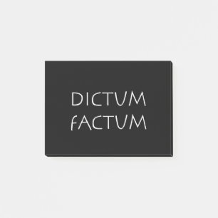 Notas Post-it® Dictum factum