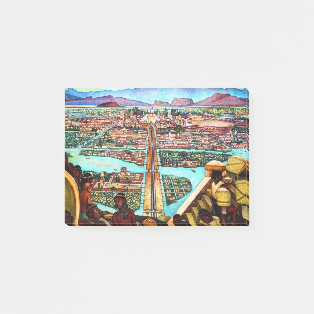 Notas Post-it® Diego Rivera Tenochtitlan Mural (Anverso)