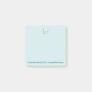 Notas Post-it® Diente y cepillo azules