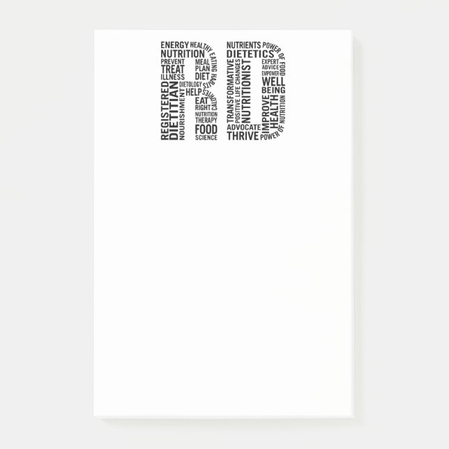 Notas Post-it® Dietético registrado RD (Anverso)