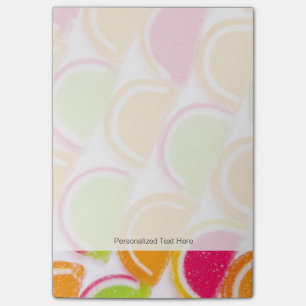 Notas Post-it® Diferente y colorido canto de gelatina