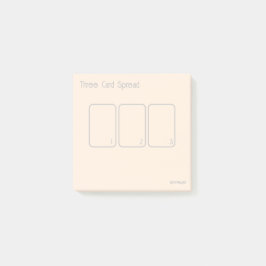 Notas Post-it® Difusión Tarot de tres tarjetas (oro pequeño, simp