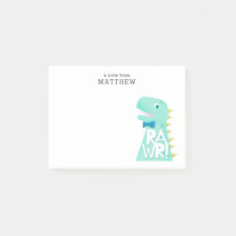 Notas Post-it® Dinosaurio lindo RAWR personalizado