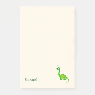 Notas Post-it® Dinosaurio prehistórico con nombre