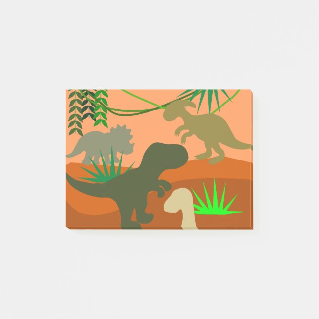 Notas Post-it® Dinosaurios en las Wild Post-it Notes (Anverso)