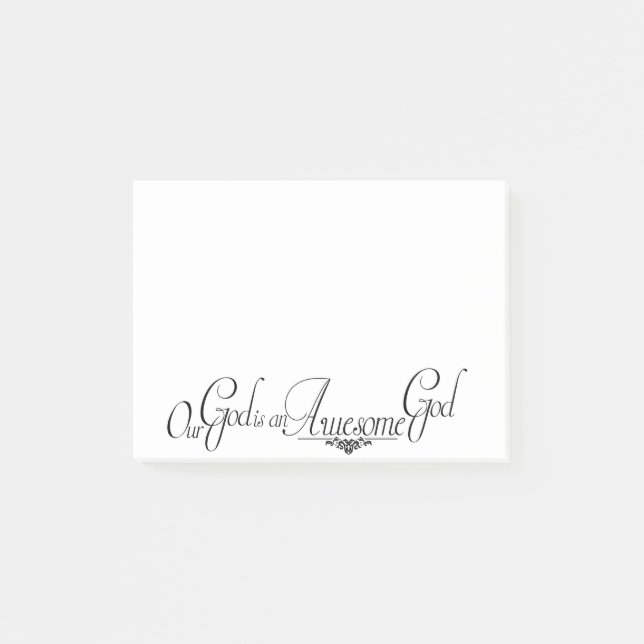 Notas Post-it® Dios Impresionante (Anverso)