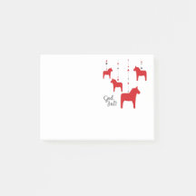 ¡Dios jul! Dala Horse Notes