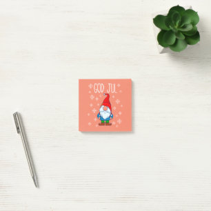 Notas Post-it® Dios Jul, Tomte Gnome sueco, Escandinavia Merry